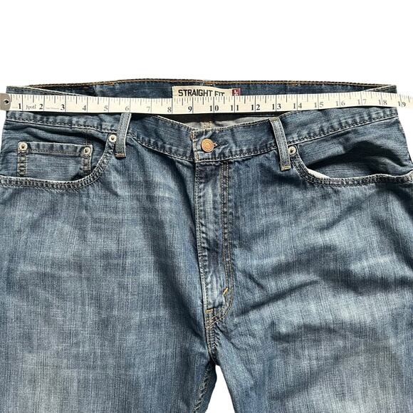 Levis Mens 505 Straight Fit Blue Denim Jeans 5 Pocket Style 38 W 32 L - Picture 12 of 15